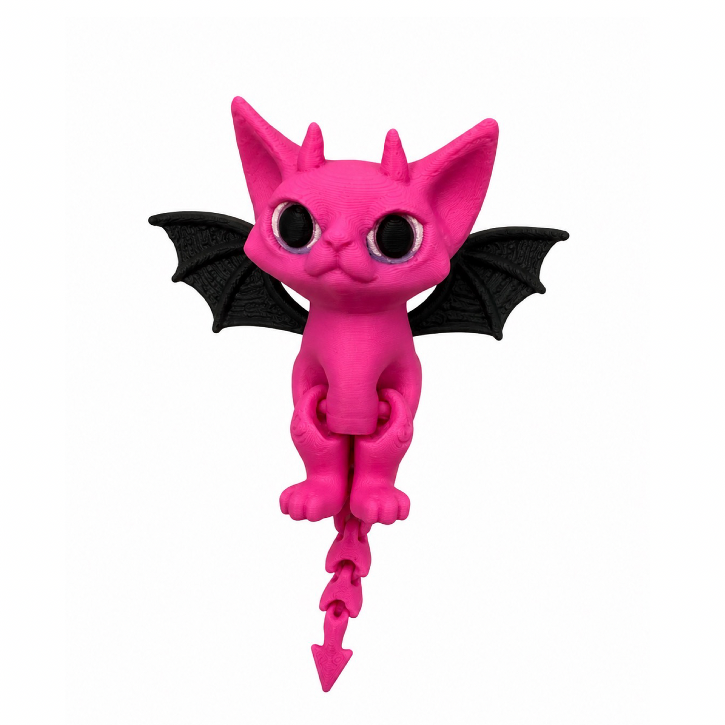 3D Printed Bat Cat Toy!!! No Bath Bomb. Pink.