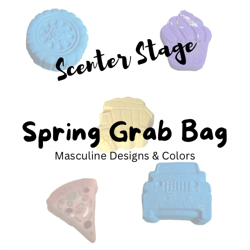 Bath Bombs - Spring Surprise Grab Bag - Masculine Colors and Designs