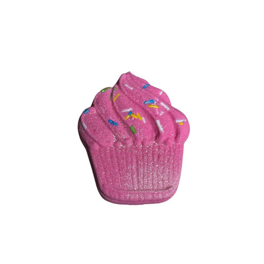 Bath Bomb - Cupcake - Raspberry Ripple