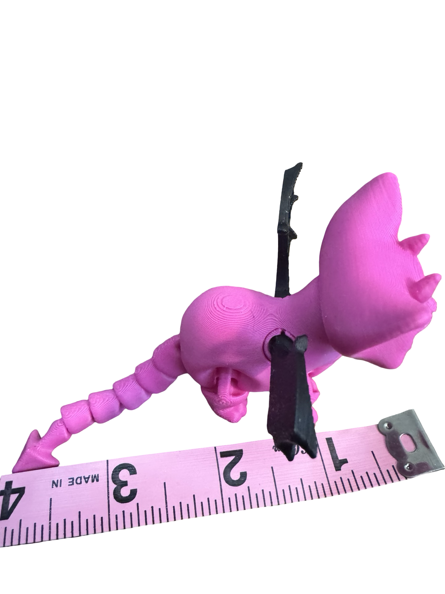 3D Printed Bat Cat Toy!!! No Bath Bomb. Pink.