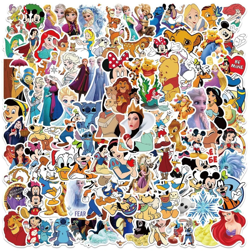 Sticker Pack - Mixed Cartoon - 10 Stickers