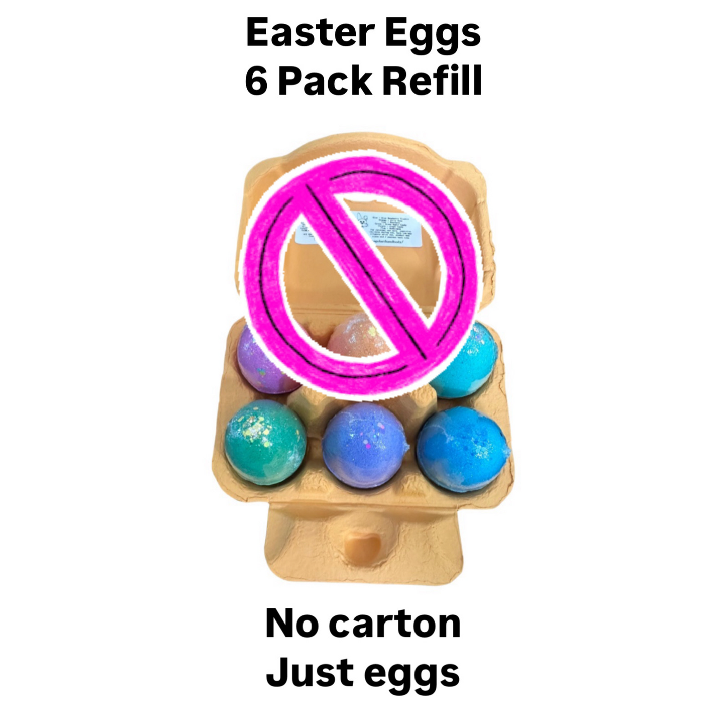 Bath Bombs - 6 Pack Easter Eggs - NO CARTON - PRESALE