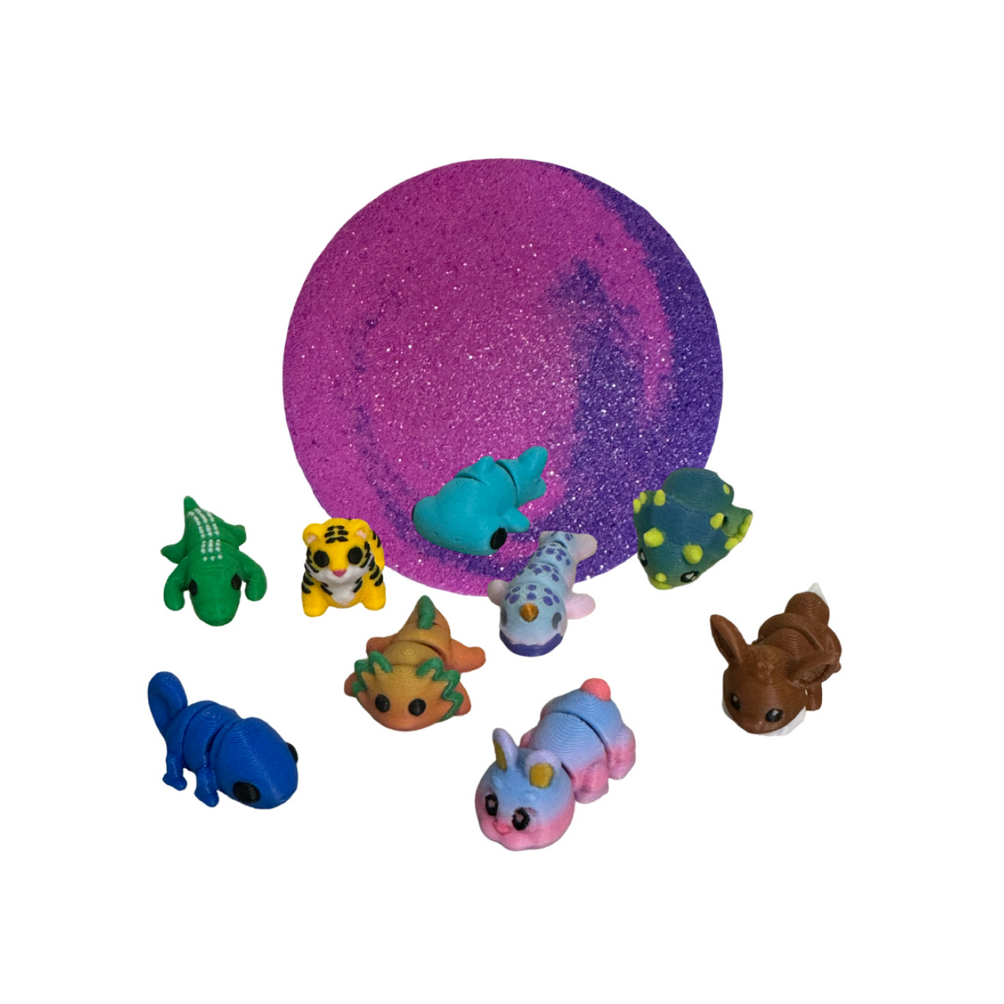 Bath Bomb - Animal Kingdom Surprise - Fruity Loops - AGES 3+ Toy Inside