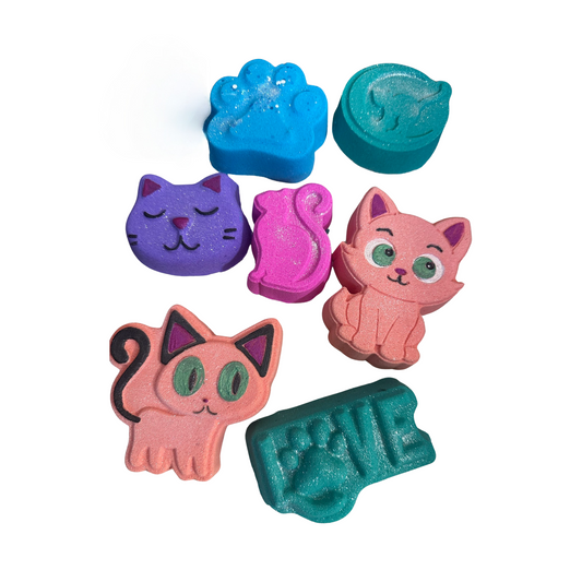 Bath Bombs- Gift Box - Cat Themed