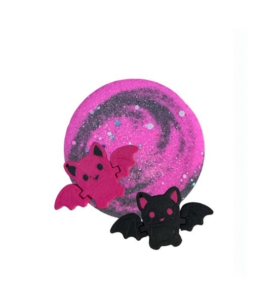 Bath Bomb - Bat Cat Surprise - Cream Soda - AGES 3+ Toy Inside