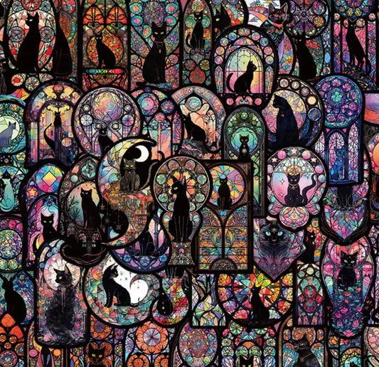 Sticker Pack - Gothic Cats - 10 Stickers