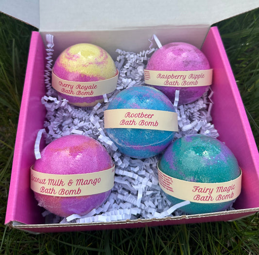 Bath Bomb - Rounds - Gift Box - Bright & Happy