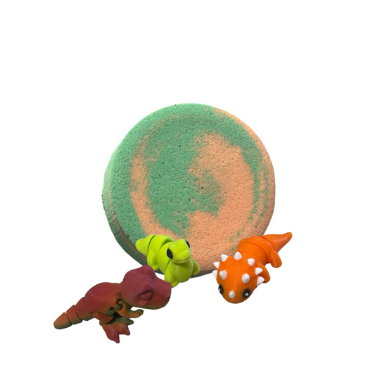 Bath Bomb - Dino Surprise - Coconut Milk & Mango - AGES 3+ Toy Inside