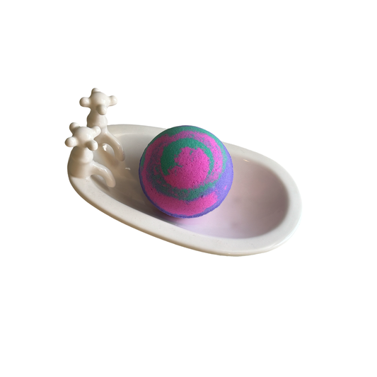 Bath Bomb - Round - Wild Berry Cheesecake
