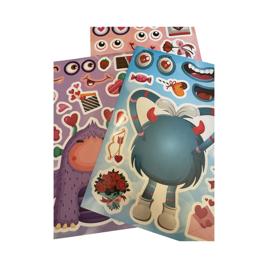 Sticker Pack - DIY Love Monsters -  2 Pack