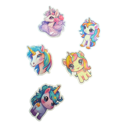 Sticker Pack - Unicorns - 10 Stickers