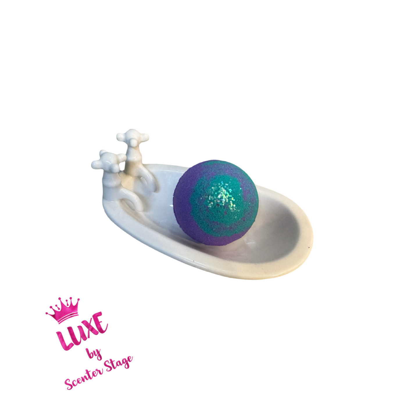 Bath Bomb - Round - Snow Fairy - Similar to LUSH’ Snow Fairy
