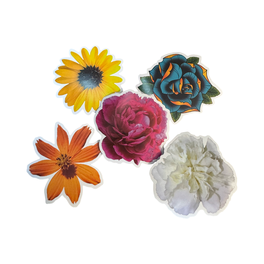 Sticker Pack - Flower Stickers - 10 Stickers