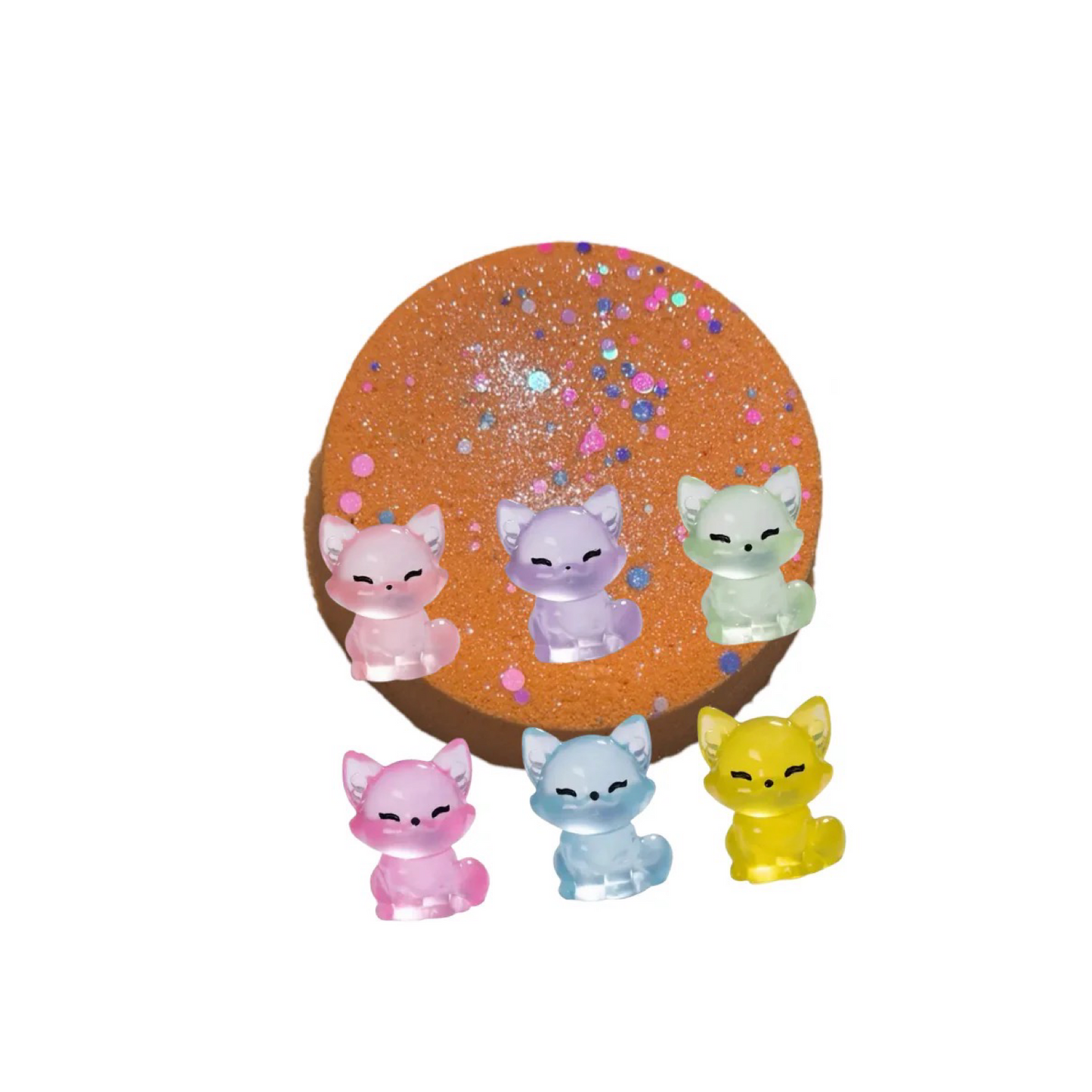 Bath Bomb - Fox Surprise - Pineapple & Tangerine - AGES 3+ Toy Inside