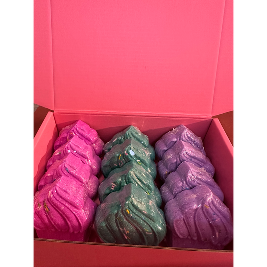Bath Bombs - Box of 12 Cupcake - Assorted Scents
