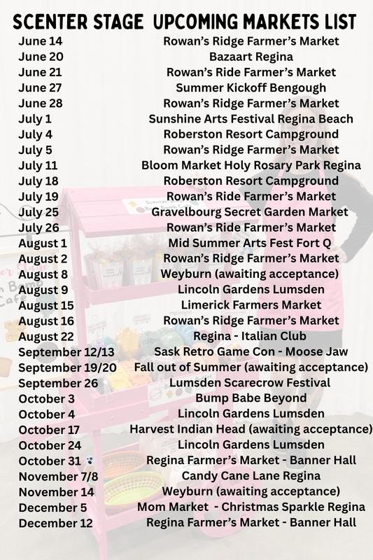 Find me at a Market near you!!!
