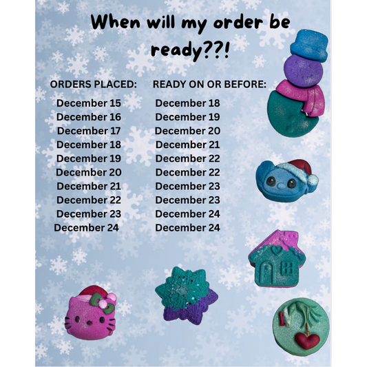 Will my order be ready before Christmas?