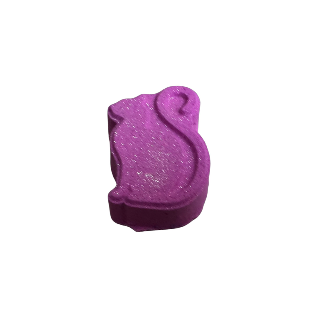Bath Bomb - Cat Silhouette - Raspberry Ripple