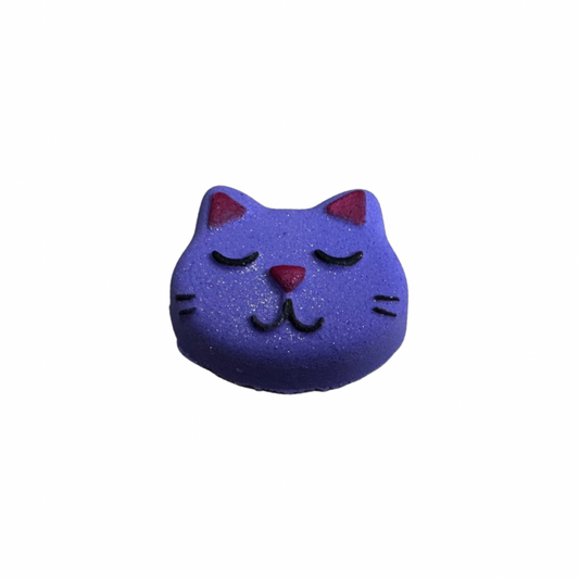 Bath Bomb -Smiling Cat - Grape Candy