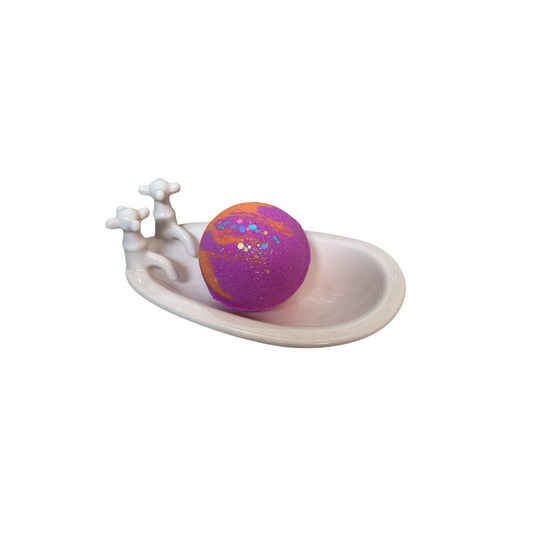 Bath Bomb - Round - Pumpkin & Caramel
