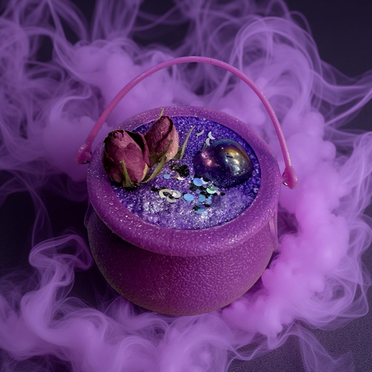 Crystal Intentions Bath Bomb - Purple Cauldron - Blackened Amethyst - CHOKING HAZARD AGES 3+