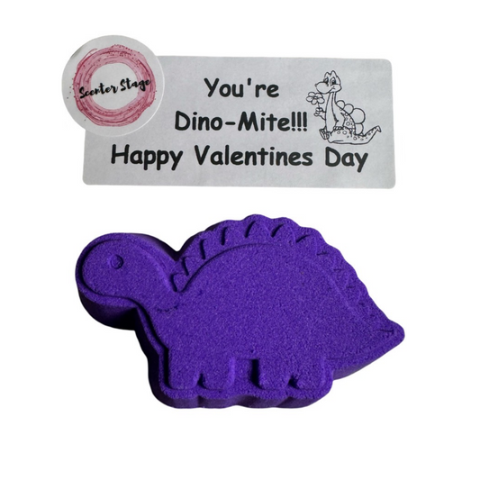 Bath Bomb - Valentine's Day Custom Minis Dinosaur - Grape Candy - PRE-ORDER