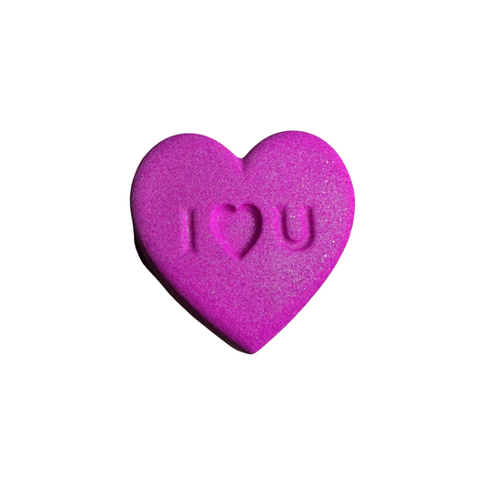 Bath Bomb - Valentine I LOVE YOU - Strawberry Shake