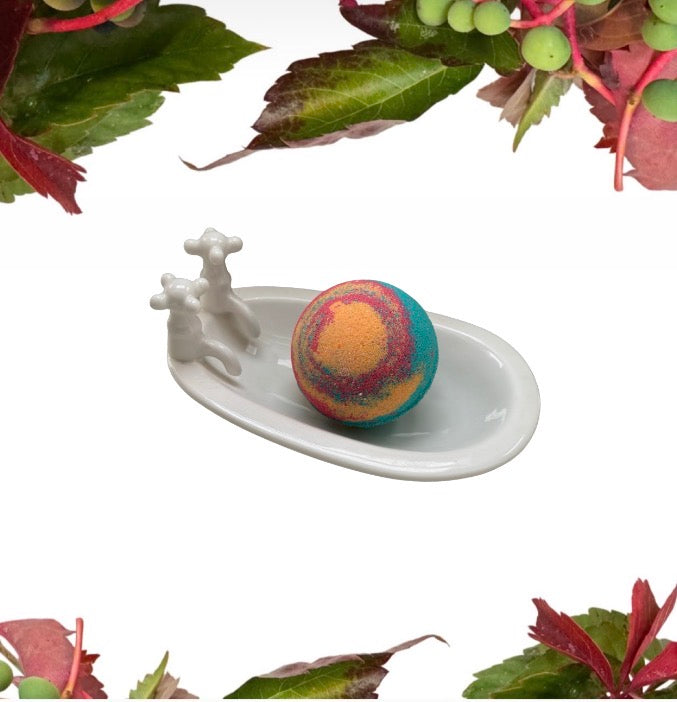 Bath Bomb - Round - Pumpkin Spice