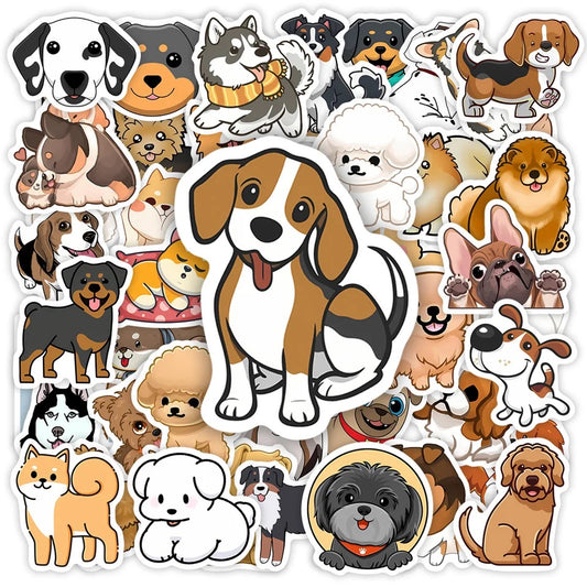 Sticker Pack - Cute Dogs - 10 Stickers