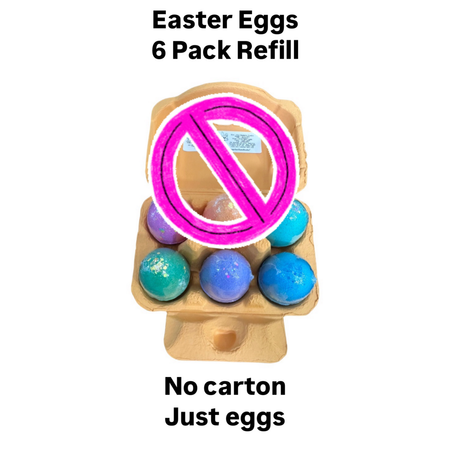 Bath Bombs - 6 Pack Easter Eggs  - NO CARTON - PRESALE