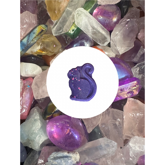 Bath Bomb - Crystal Intentions - Cat - Blackened Amethyst - Choking Hazard Ages 3+