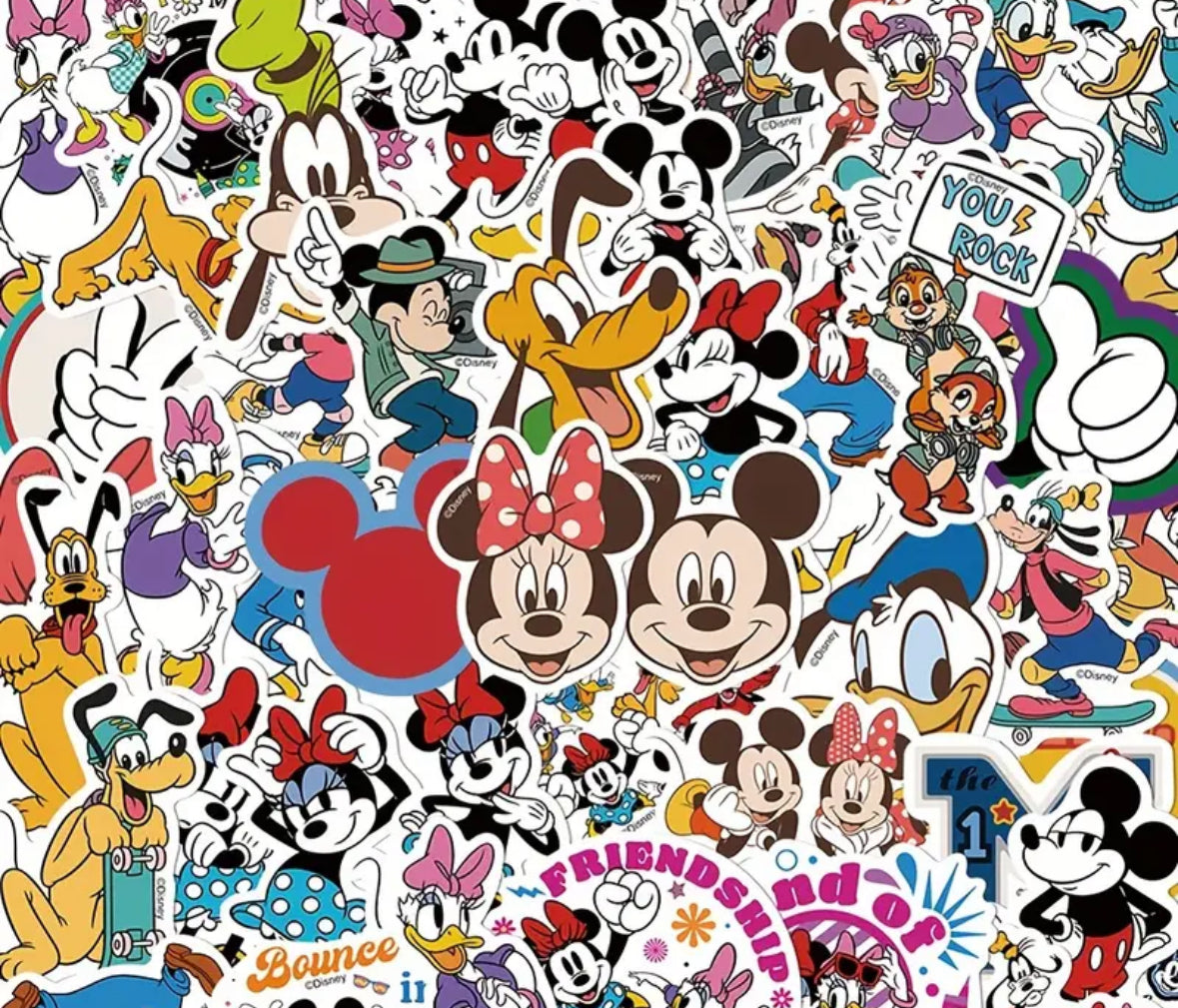 Disney Rectangle Sticker Sticker Pack - Disney - 10 Stickers – scenterstagebath