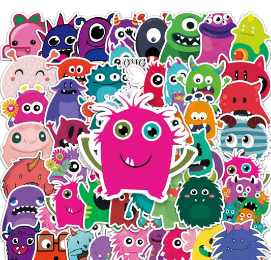 Sticker Pack - Cute Monsters - 10 Stickers