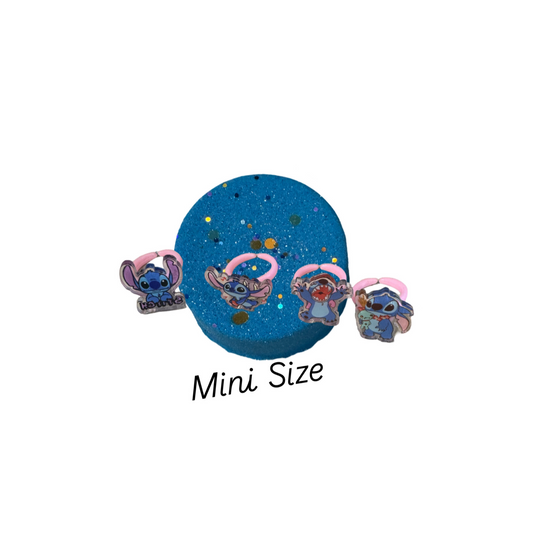 Bath Bomb - Stich Ring Surprise - Blue Raspberry -  AGES 3+ Ring Inside
