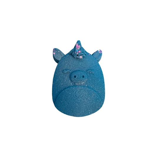 Bath Bomb - Cute Squishy Cow -  Blue Raspberry