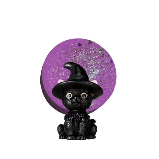 Bath Bomb -  Witchy Cat Surprise - Year-Round Halloween - Watermelon Lemonade -  AGES 3+ Toy Inside