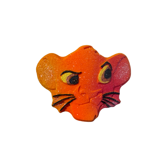 Bath Bomb - Cute Sunrise Lion - Orange Popsicle