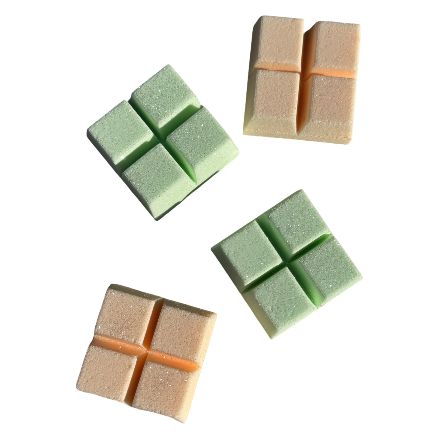 Shower Steamers - Blood Orange and Lemongrass - 4 Pack Snap Apart - Up to 16 Showers per Bag