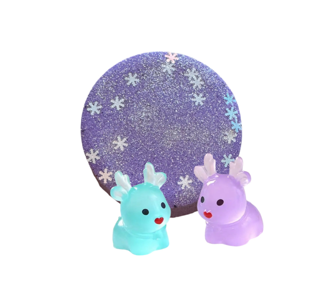 Bath Bomb - Reindeer Surprise - Reindeer Poop - AGES 3+ Toy Inside