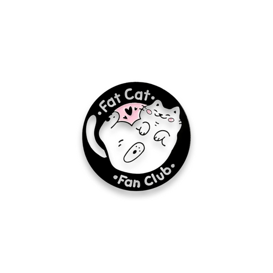 Pin - Fat Cat Fan Club - Choking Hazard - Not Suitable for Children