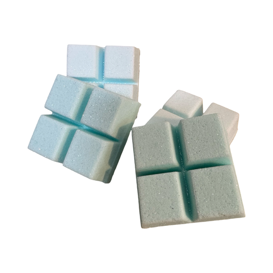 Shower Steamers - Eucalyptus and Peppermint - 4 Pack Snap Apart - Up to 16 Showers per Bag