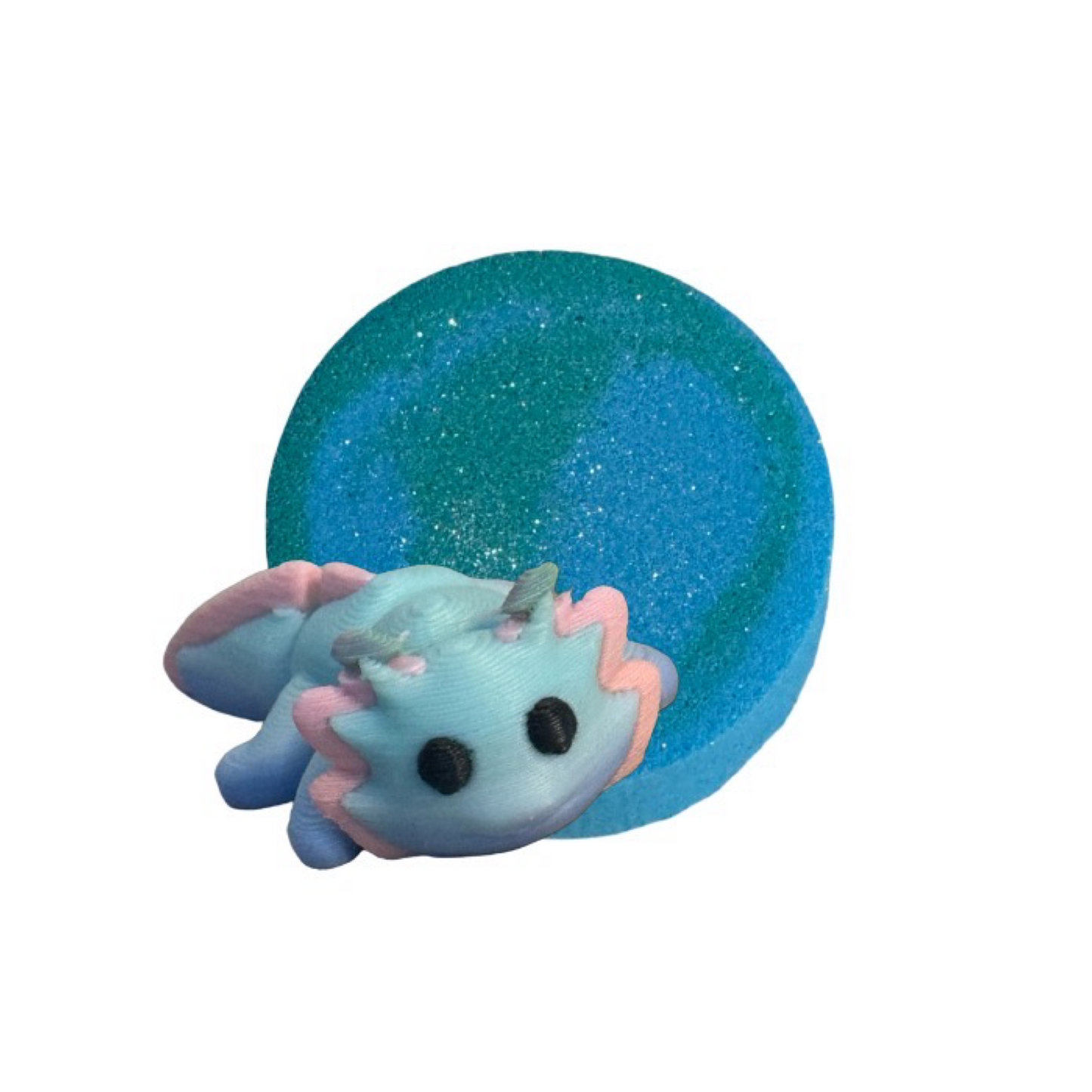 Bath Bomb - Axolotl Surprise - Crunch Berries -  AGES 3+ Toy Inside