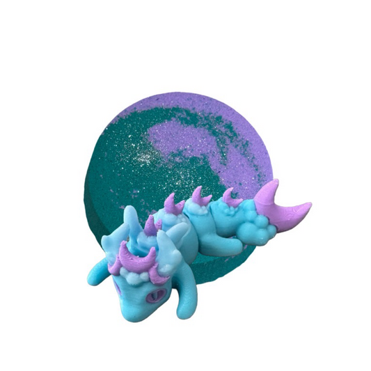 Bath Bomb -  Moon Dragon Surprise - Snow Fairy -  AGES 3+ Toy Inside