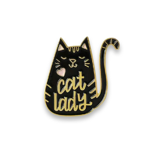 Pin - Cat Lady (Black) - Choking Hazard - Not Suitable for Children