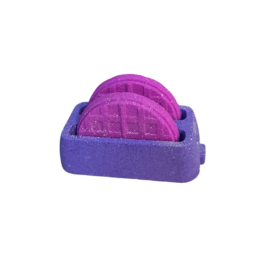 Bath Bombs - Toaster and Eggos - Grape Candy and Bubblegum