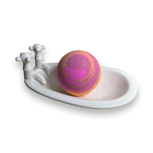 Bath Bomb - Round - Pumpkin & Caramel