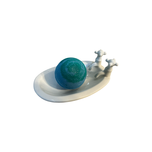 Bath Bomb - Round - Essential Oil - Eucalyptus