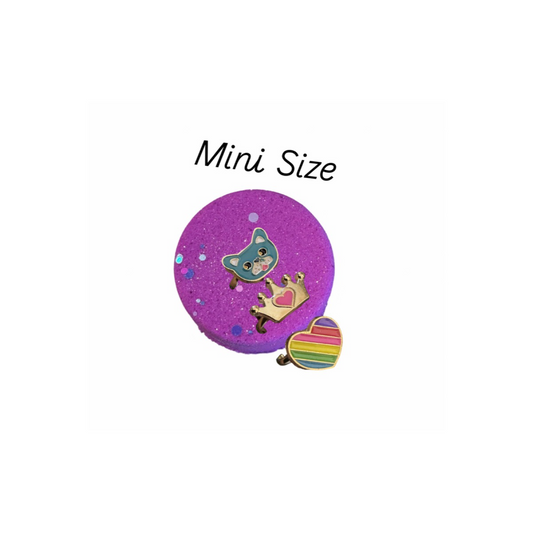 Bath Bomb - Sparkly Surprise - Cherry Slushie -  AGES 3+ Ring Inside